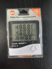 HTC-2 Digital LCD Hygrometer Thermometer with Probe Temp Humidity Meter Unused