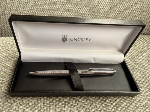 Kingsley black ballpoint pen - kingsley,