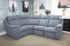 PARKER KNOLL, ARIZONA 4 PIECE ELECTRIC CORNER SOFA IN VENTURA DENIM FABRIC