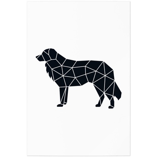 Kuvasz origami style - kuvasz,,
