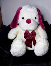 Cream & Purple Bow Detail