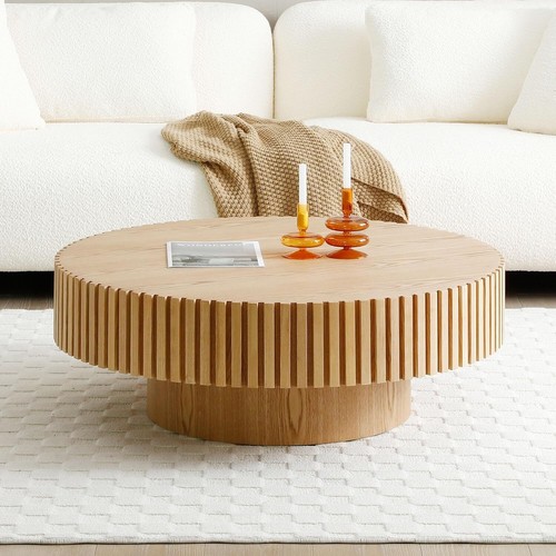 Round coffee table - round,