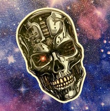 Terminator Skull Vinyl Sticker