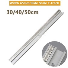 Chute T Track with Scale Alloy  Woodworking DIY Tool Aluminum Alloy Miter Track