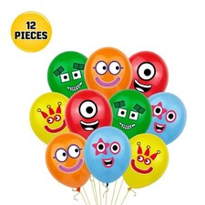 Number Blocks Birthday Party Decorations Latex Balloons