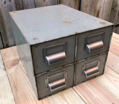 Vintage grey 2 drawer - 2,