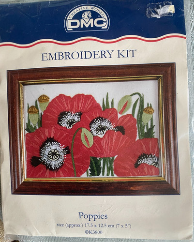 Dmc embroidery kit - kit,, floral