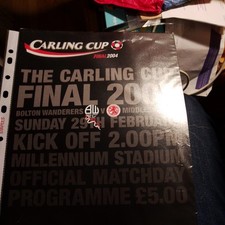 LEAGUE CUP FINAL PROGRAMME