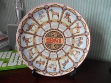 Wedgwood calendar plate 1981