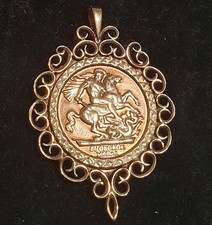 St George Gold Pendant