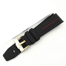 Rubber Silicone Watch Straps Wristbands Fit Rolex Submariner 20/21mm Connector