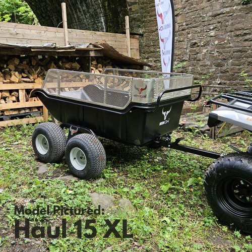 Quad bike tipping - bike, trailer