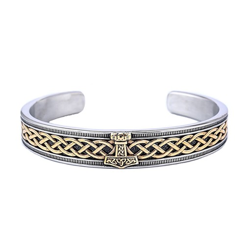 Mjolnir viking cuff - mjolnir, pvd