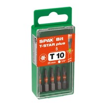 SPAX T-Star Plus Driver Bit T-10 x 25mm - Pack of 5