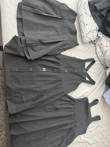 Grey school dresses - x2,