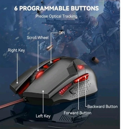Gaming mouse black with - ,