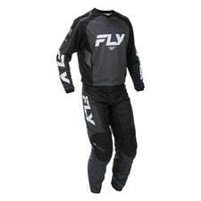 FLY MX KIT PANTS & SHIRT  2026 F16 BLACK / WHITE MOTOCROSS ENDURO OFF ROAD ADULT