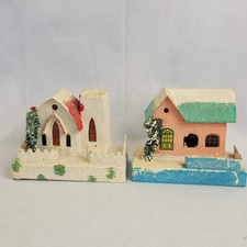 Vintage Christmas Putz Houses