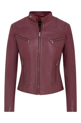 Ladies leather jacket - ladies,