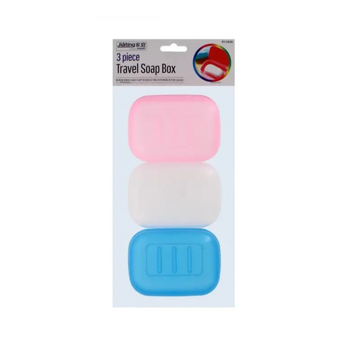 3pc soap container box durable - soap,