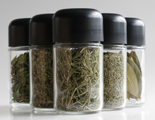 6 Pack of Glass Spice Jars-Air
