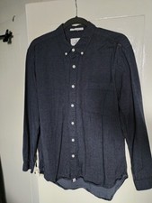 Melka Men's Shirt Navy/Grey  Size XL