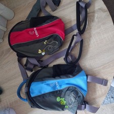 2 bags Little Life toddler backpack with ? turtle, bee? straps, walking reins