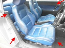 AUDI TT MK1 8N BLUE RARE FULL LEATHER HEATED SEATS GENUINE ORIGINAL OEM