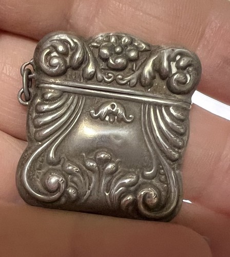 Antique sterling silver stamp - antique,
