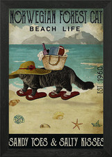 Norwegian Forest Cat Framed