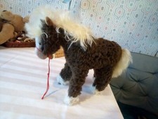 VINTAGE STEIFF COLLECTORS FAUX FUR PLUSH PONY 🐎 🐴 🐎  Excellent Condition 🐴🐎