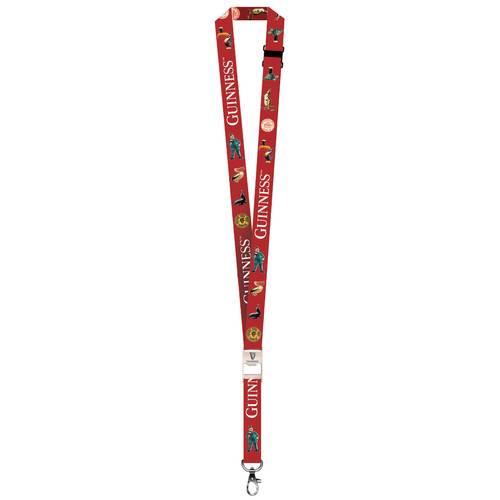 Red guinness bottle - red, opener