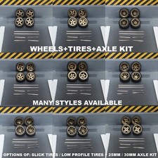 1:64 BRASS WHEELS + TIRES +