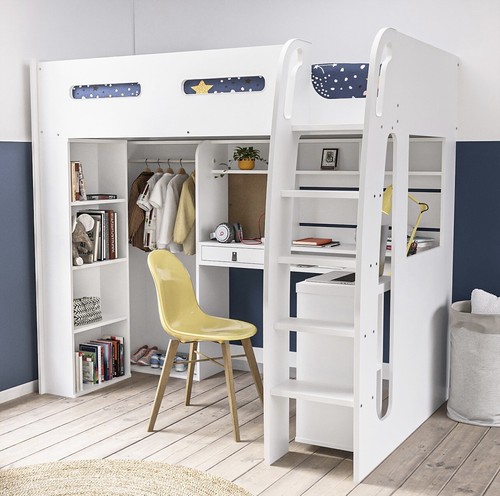 Kids white high sleeper - kids,
