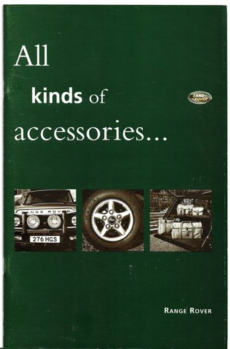 Range rover accessories - range,