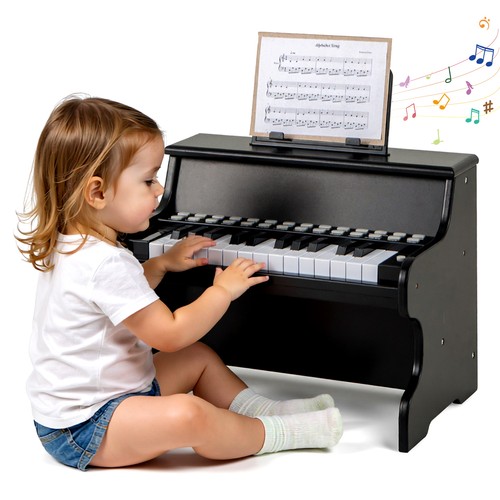 Wooden kids piano keyboard - wooden,
