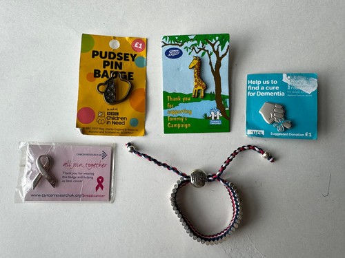 Joblot charity pin - 4, badges