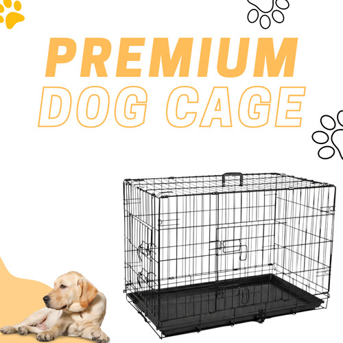 Heavy duty folding dog crate - heavy,