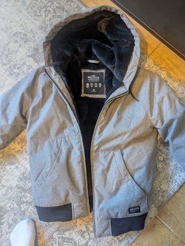 Hollister grey bomber - , jacket