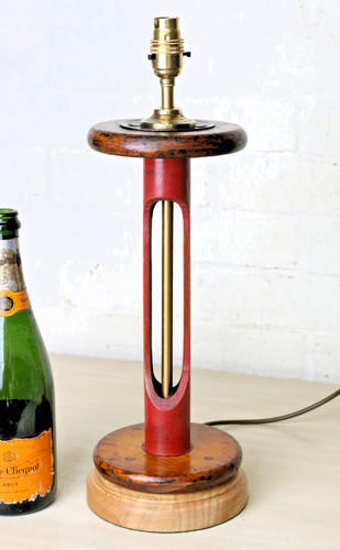 Table lamp large wooden - lamp,