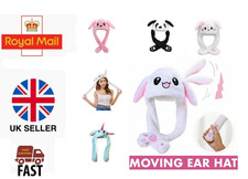 Kids flappy ear Bunny MOVING POP UP EAR Animal hat BUY 2 GET ONE HALF PRICE