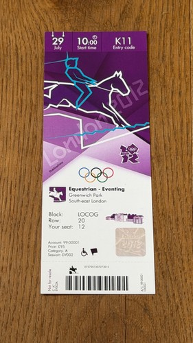 Ticket 2012 london olympics - ticket,