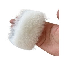 2M Faux Fur Fluffy Plush Strips Ribbon Edge Trim For Clothing Coat Hood Hat UK