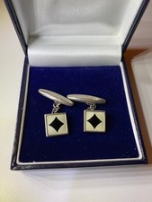 silver tone square vintage