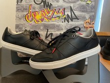 TED BAKER Coppol Men's Black Leather Trainers smart  Casual Shoes  UK 10vgc
