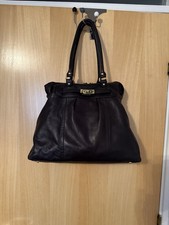 Beautiful Real Leather Black Modula Bag. Showroom Condition With Dust bag