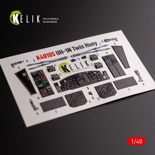 Kelik k3d48105 bell uh 1n - 1:48,