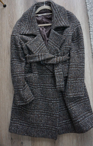 Nicole farhi coat wool tweed - nicole,