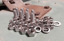 Land Rover Series 1 2 80 86 88 107 Bonnet Hinge Stainless Nut Bolt Fitting Set