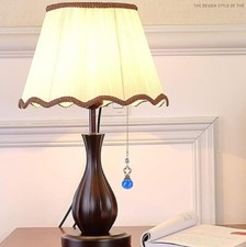 4PCS Fan Pull Chain Decorative Vintage Fan Lamp Ornament Crystal Prism Ball,Blue